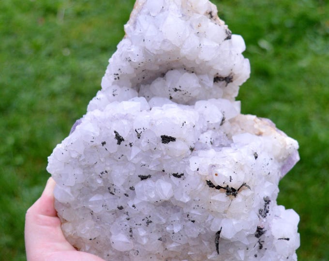 Fluorite & Quartz Chalcopyrite 3130 grams - El Hammam, Ait Mimoune Caïdat, Khémisset Circle, Rabat-Salé-Kénitra Region, Morocco