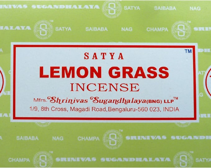 Incense - Satya - Lemon grass fragrance - One box