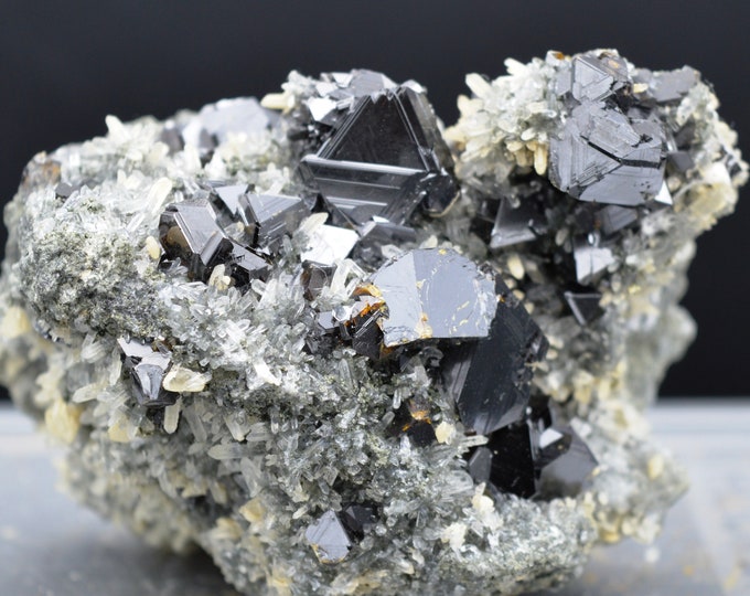Sphalerite galena quartz calcite - 356 grams - Alimon Mine, Huaron mining district, Pasco department, Peru