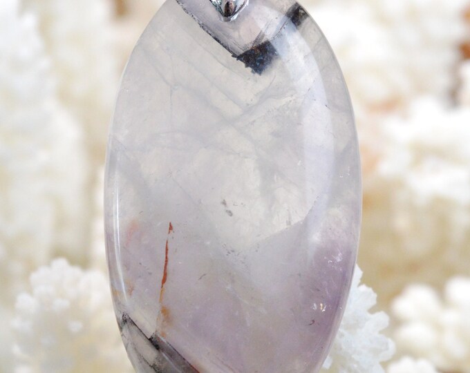 Améthyste 102 carats - pendentif cabochon pierre naturelle - Brésil // BW60