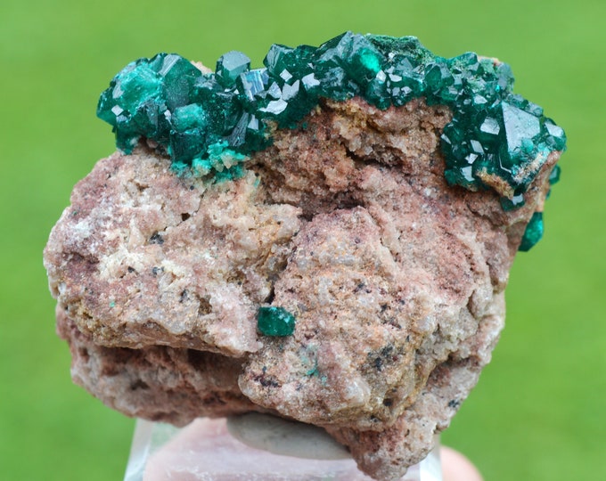 Dioptase 129 grams - Tantara Mine, Shinkolobwe, Kambove Territory, Haut-Katanga, DR Congo