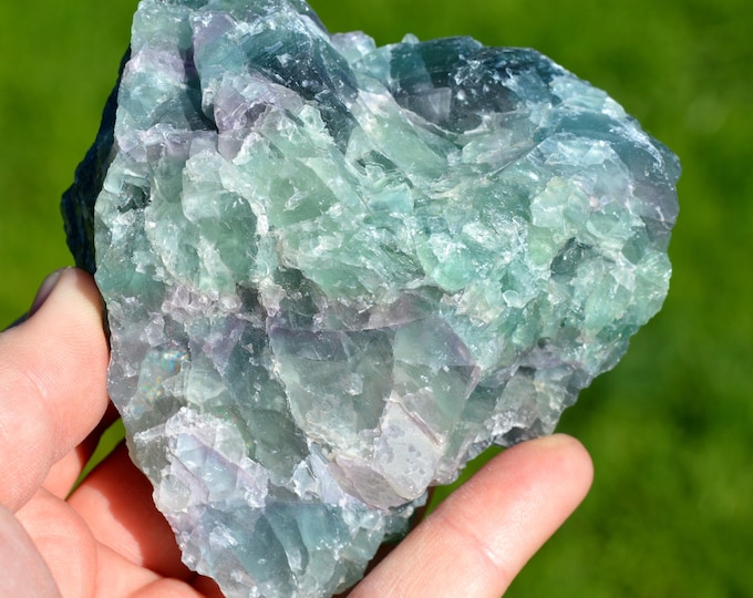 Fluorite 574 grams - La Barre Mine, Saint-Jacques-d'Ambur, Puy-de-Dôme, Auvergne-Rhône-Alpes, France