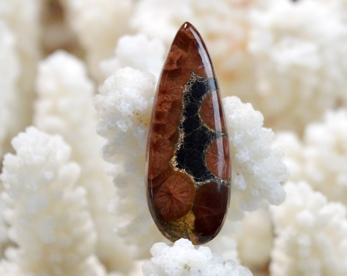 15 carat peanut obsidian - natural stone cabochon - Mexico / FH38