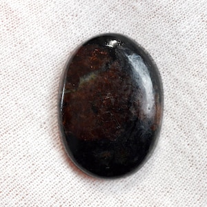 Grenat Spessartine & Tourmaline Schorl 60 carats - cabochon pierre naturelle - Pakistan / ES55