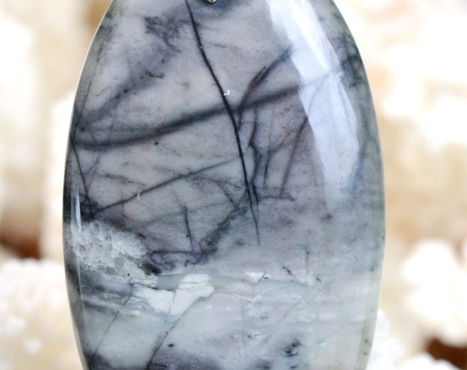 76 carat Picasso Jasper - natural stone cabochon pendant - Utah, USA // AH72