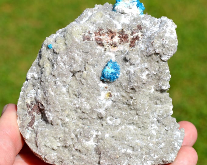 Cavansite & Chalcedony 640 grams - Wagholi Quarries, Wagholi, Pune District, Maharashtra, India