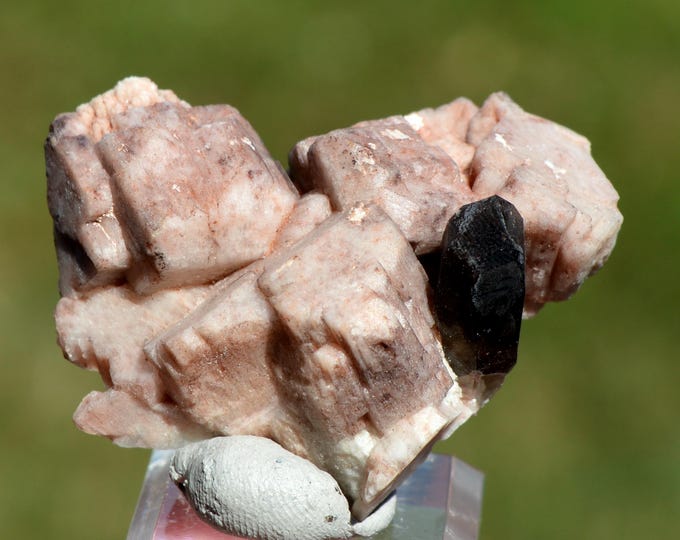 Smoky Quartz & Microcline 26 grams - "Black Hole" Pocket, CO Goethite Hill Claim, Park County, Colorado, USA