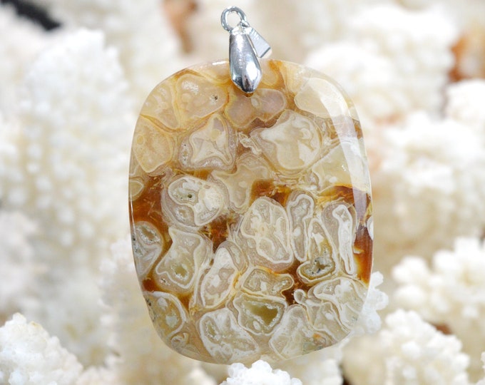 Agate 83 carats - pendentif cabochon pierre naturelle - Mexique // DO63