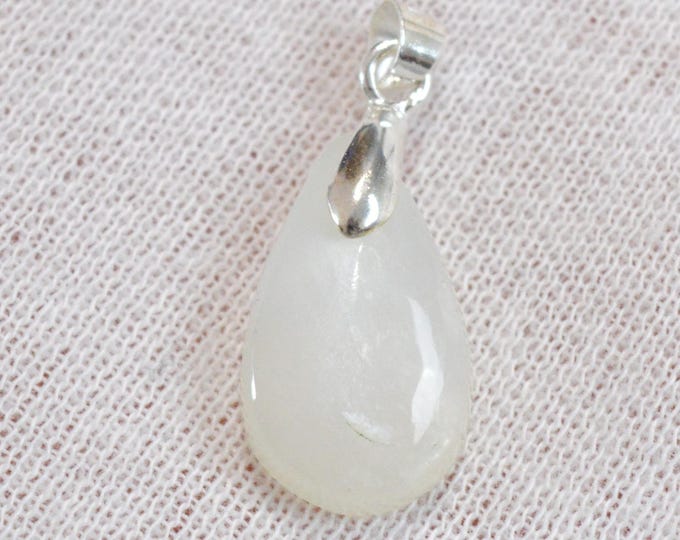 Pierre de lune blanche 10.7 carats - pendentif cabochon pierre naturelle - Tanzanie / FU71