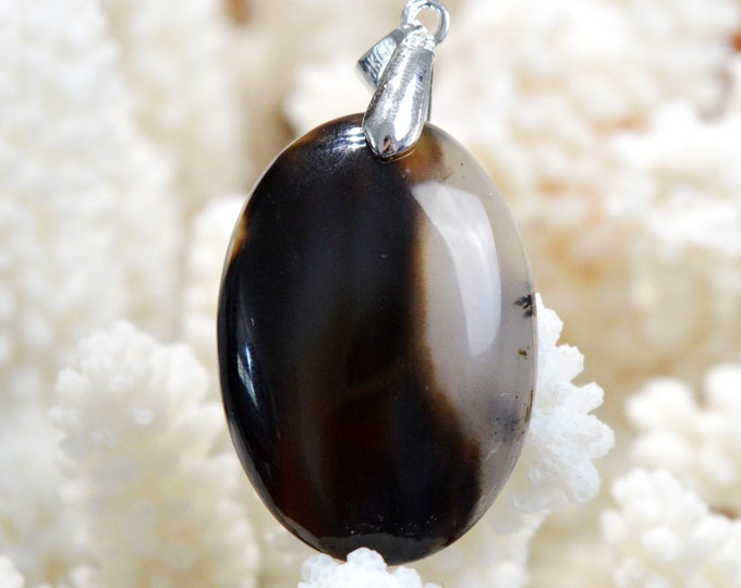 48 carat agate - natural stone cabochon pendant - Brazil // DS27