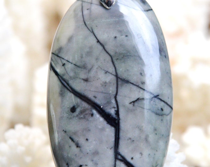 Picasso Jasper 84 carats - natural stone cabochon pendant - Utah, USA // AW14