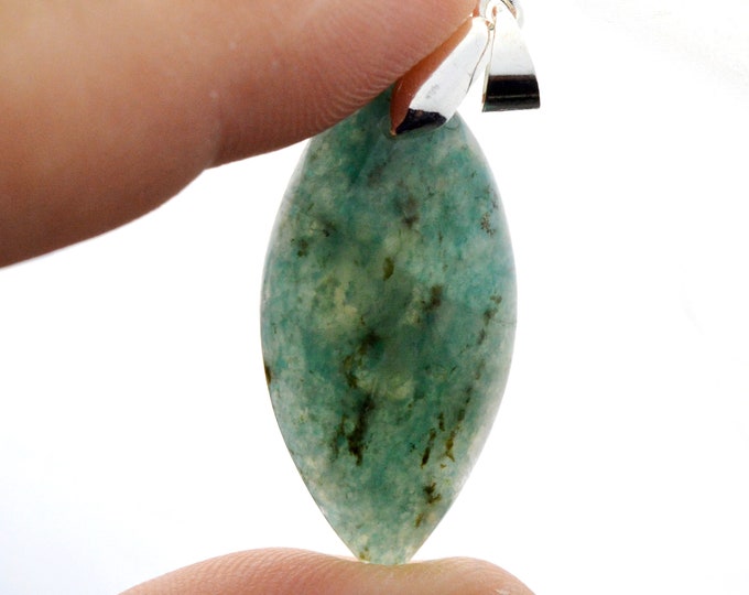 Grandidierite 34 carats - natural stone cabochon pendant - Madagascar / FK69