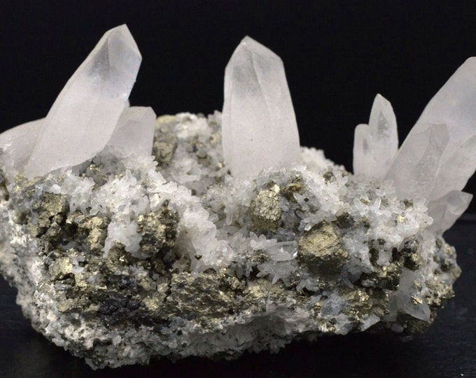Quartz Pyrite - 300 grams - Madan ore field, Smolyan Oblast, Bulgaria