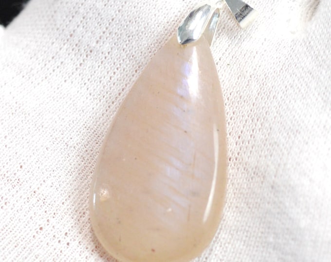 Peristerite 61 carats - natural stone cabochon pendant - Sri Lanka // DL69