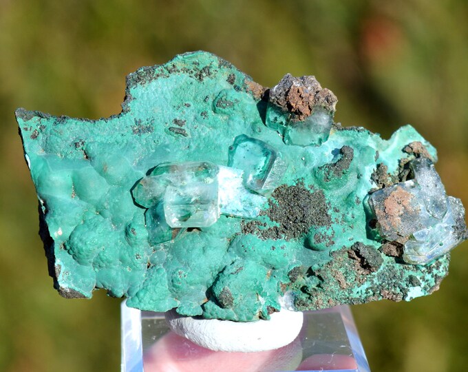 Barite Malachite 48 grams - Shangulowé Mine, Kambove District, Katanga (Shaba), Congo