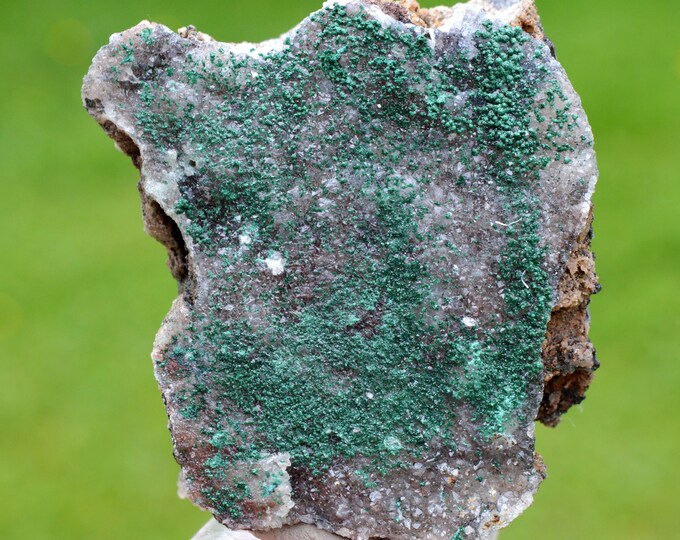 Quartz & Malachite 194 grams - Mashamba West Mine, Sicomines copper-cobalt project, Mutshatsha, Lualaba, DR Congo