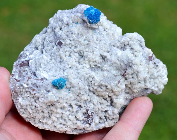 Cavansite & Chalcedony 440 grams - Wagholi Quarries, Wagholi, Pune District, Maharashtra, India
