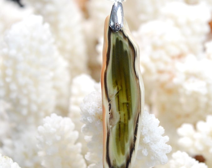 Jaspe Impérial 26 carats - pendentif pierre naturelle - Mexique // DJ66