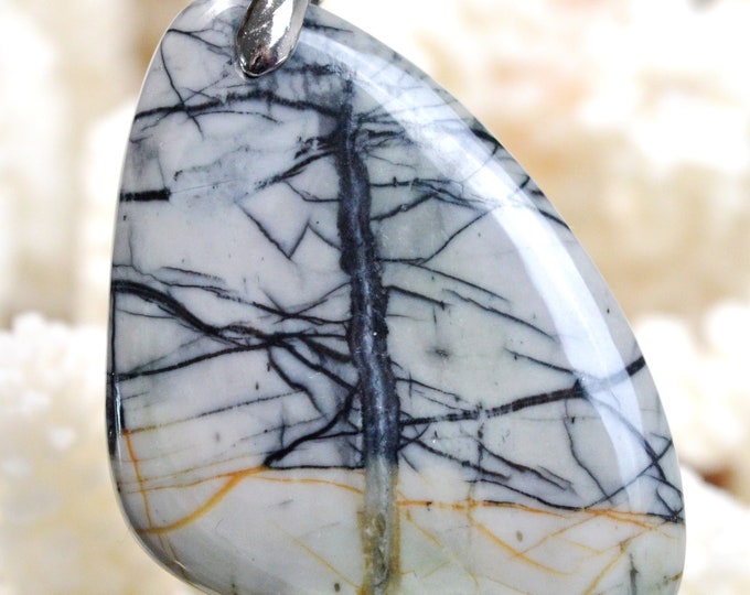 57 Carat Picasso Jasper - Natural Gemstone Cabochon Pendant - Utah, USA // AH34