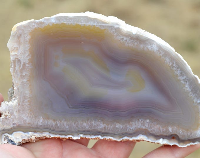 Agate slice 486 grams - Iraí, Rio Grande do Sul, Brazil