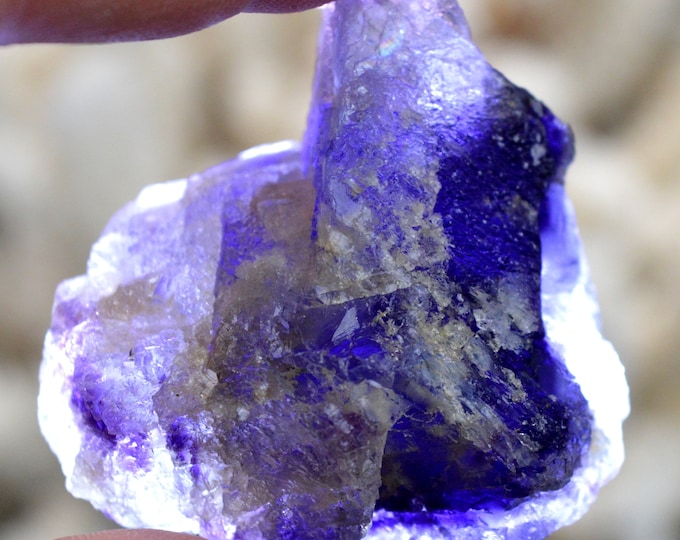Fluorite 82 grams - Seilles, Andenne, Namur, Wallonia, Belgium