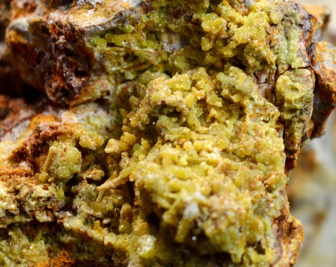 Pyromorphite & Galena 232 grams - Sainte-Lucie Mine, Saint-Léger-de-Peyre, Mende, Lozère, Occitanie, France
