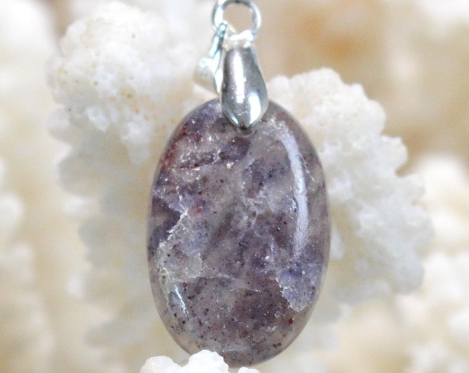 Cordiérite Iolite - 12 carats - pendentif cabochon pierre naturelle - Australie / GB20