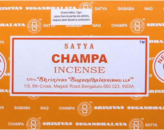 Incense - Satya - Champa Perfume - One box