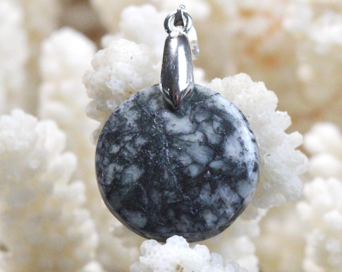 Pinolite 23 carat - natural stone cabochon pendant - Austria / FS18