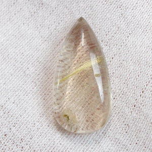 Quartz rutile 24 carats - cabochon pierre naturelle - Brésil // DL24