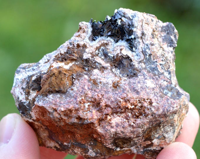 Goethite & Hematite 141 grams - Chaillac Mines, Chaillac, Le Blanc, Indre, Centre-Val de Loire, France