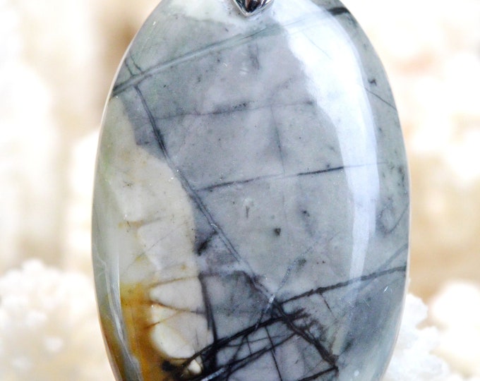 66 Carat Picasso Jasper - Natural Gemstone Cabochon Pendant - Utah, USA // AH16