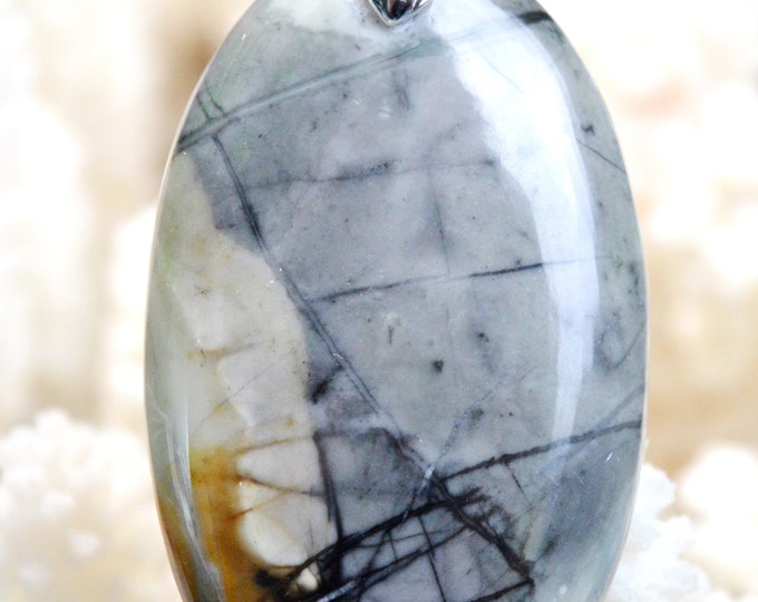 Picasso Jasper 66 carats - natural stone cabochon pendant - Utah, USA // AW16