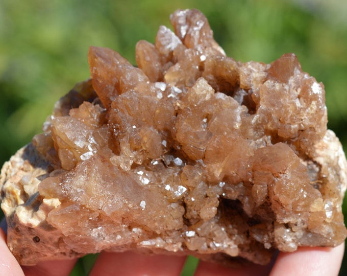 Natural unheated citrine 195 grams - Bakrit, Ifrane Province, Fez-Meknes Region, Morocco