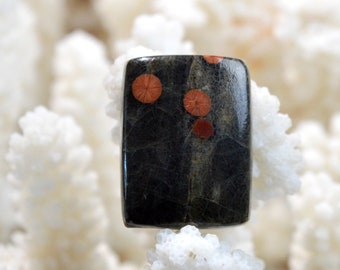 Obsidienne cacahuète 25 carats - cabochon pierre naturelle - Mexique / FH32