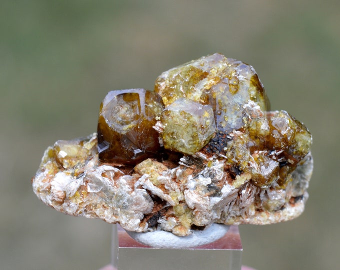Grossular Garnet & Chlorochlore 34 grams - Sandaré, Sandaré Commune, Nioro du Sahel Circle, Kayes Region, Mali