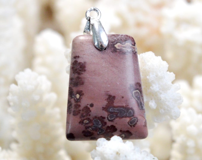 24 carat Mookaite - natural stone cabochon pendant - Morocco // DP98
