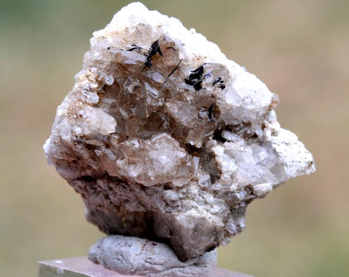 Ilmenite & Quartz 19 grams - Plan-du-Lac, Saint-Christophe-en-Oisans, Grenoble, Isère, Auvergne-Rhône-Alpes, France
