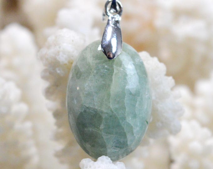 Aigue-marine 31 carats - pendentif cabochon pierre naturelle - Brésil / FS39