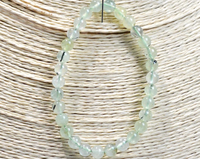 Bracelet - Prehnite & Epidote - 6 mm beads - Mali