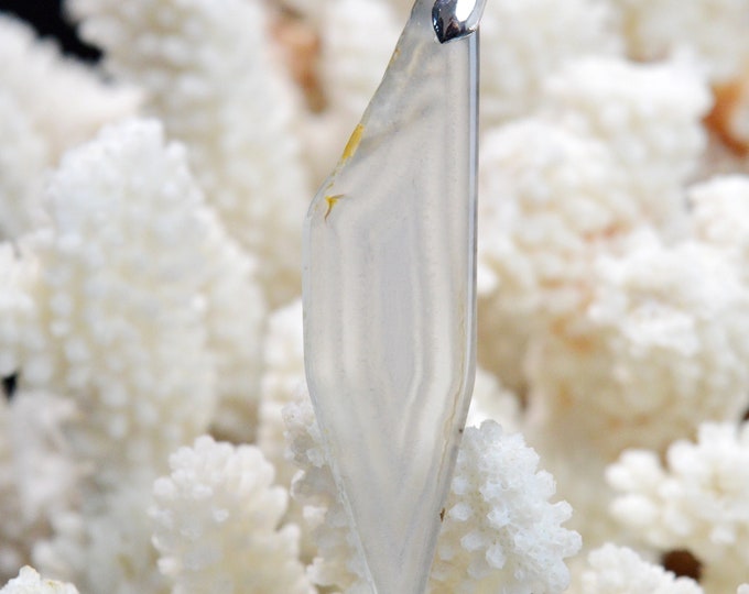 Agate Polyedrique 42 carats - pendentif pierre naturelle - Brésil // DB51