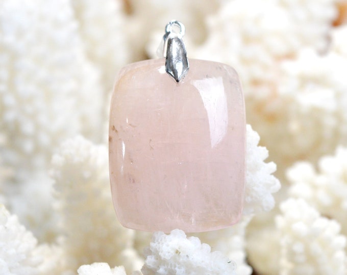 Morganite 69 carats - pendentif cabochon pierre naturelle - Pakistan / EI20