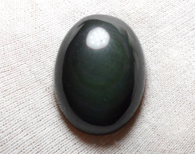 Obsidian 85 carats - natural stone cabochon - Mexico / FC26