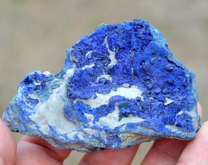 Azurite 186 grams - Musonoi Mine, Kolwezi, Mutshatsha, Lualaba, DR Congo