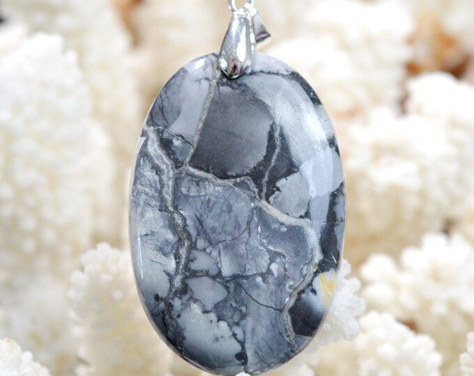 87 carat Maligano Jasper - natural stone cabochon pendant - Indonesia // DN13