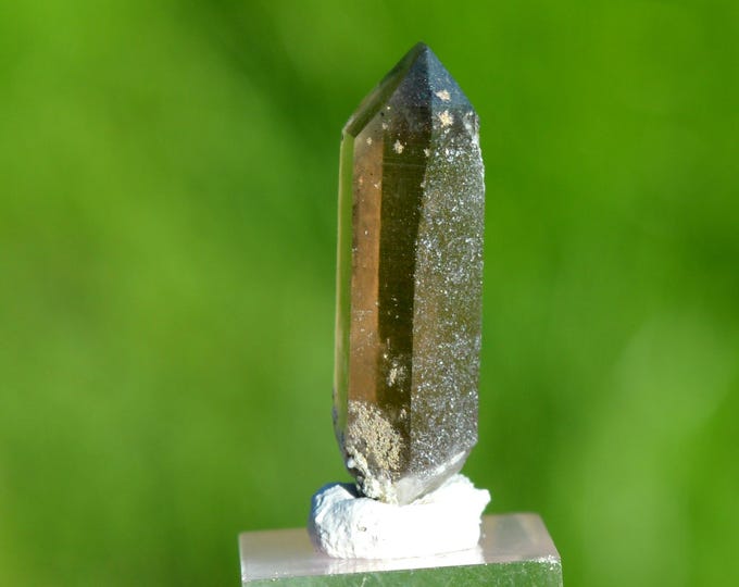 Smoky quartz 4.4 grams - Minstigertal (Münstigertal), Münster, Goms, Valais, Switzerland