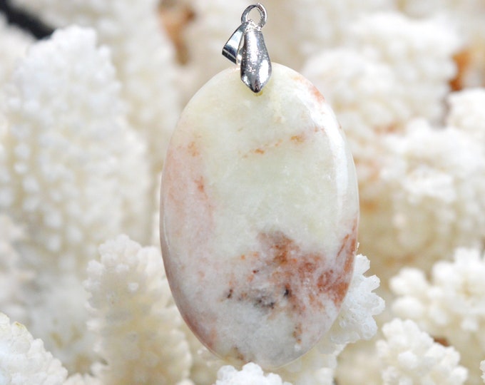 77 Carat Strawberry Quartz - Natural Gemstone Cabochon Pendant - South Africa // DS93
