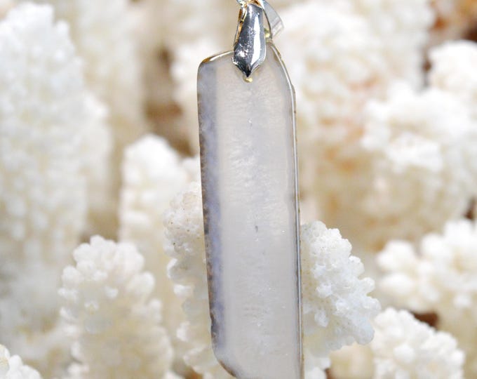 Agate Polyedrique 30 carats - pendentif pierre naturelle - Brésil / FY82