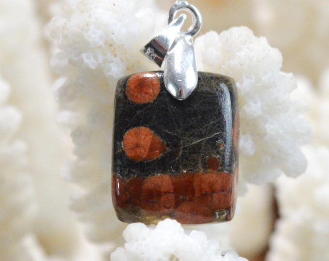 13-carat Peanut Obsidian - Natural Stone Cabochon Pendant - Mexico / FW71