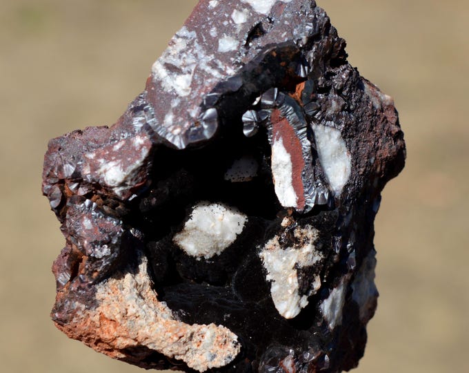 Goethite 223 grams - Mont-Roc Mine, Mont-Roc, Castres, Tarn, Occitanie, France